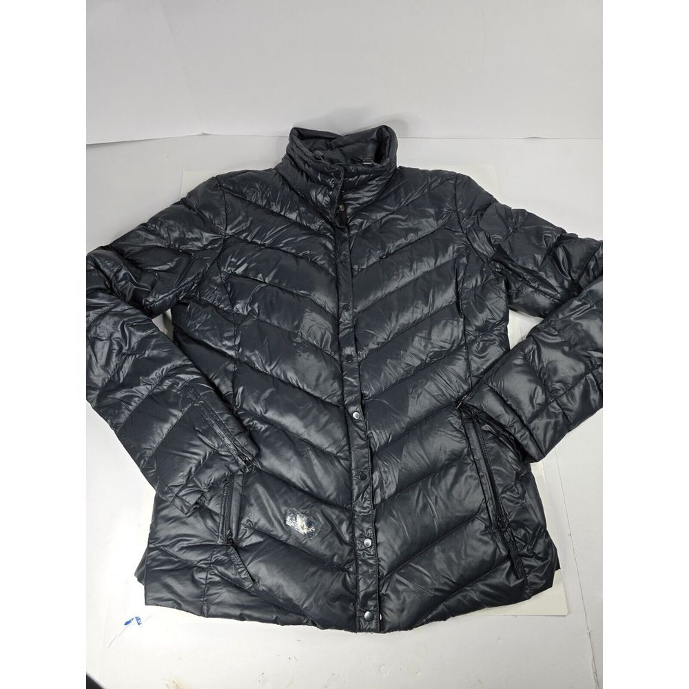 Gap Black Down Puffer Jacket Women's Size L Large Nylon Winter Outdoor Sking